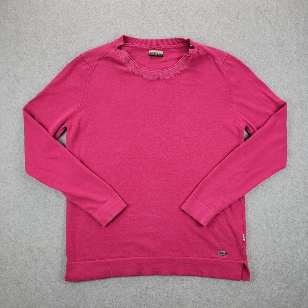 Napapijri‎ Womens Sweater Size S Pink Pullover Fall Knit Glitter